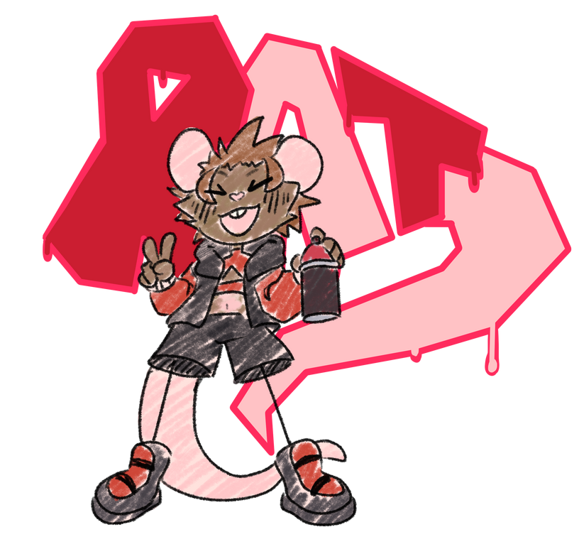 Rat Graffiti By Ghibleaf